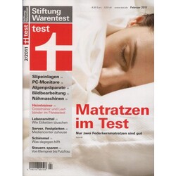 Stiftung Warentest test Matratzen im Test - 4190110004503 ...