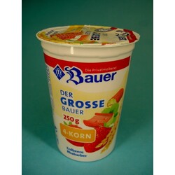 Erdbeere Rhabarber große Inhaltsstoffe & Joghurt – Erfahrungen Der Bauer 4-Korn