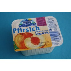 Bad Kissinger probiotischer Pfirsich Quark