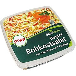 Popp mit und Erfahrungen Inhaltsstoffe Paprika Rohkostsalat Karotten & Bunter