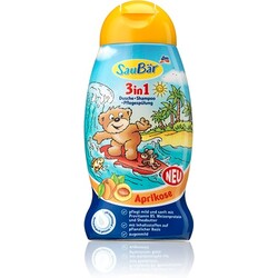 Saubär - 3in1 Dusche, Shampoo und Pflegespülung Aprikose