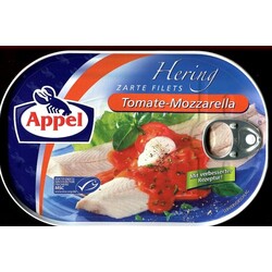 Appel zarte Heringsfilets in Tomate-Mozzarella Sauce 200 g