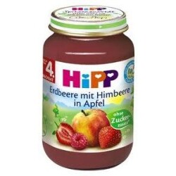 Hipp - Erdbeere mit Himbeere in Apfel