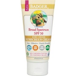 Badger Balm LSF 30 Sunscreen Cream Unscented