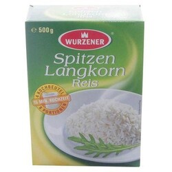 Wurzener - Spitzen-Langkornreis in 4 Kochbeuteln, Kochzeit: 15 Min.