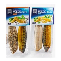 Almare Seafood - Geräucherte Makrelenfilets Natur/Schwarzer Pfeffer