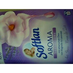 Softlan Aroma Sensations mit ätherischen Ölen von Magnolie & Lavendel