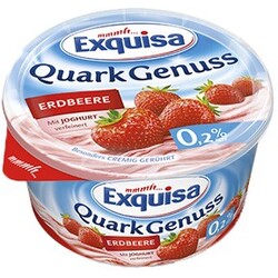 Exquisa QuarkGenuss Erdbeere 0,2% Fett