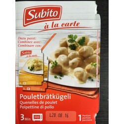 Subito - Pouletbrätkügeli