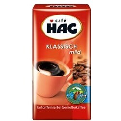 Kaffee Hag Kaffee klassisch Mild gemahlen entcoffeiniert 500 g