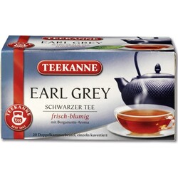 Teekanne Schwarzer Tee Earl Grey 20 Beutel à 1,75 g
