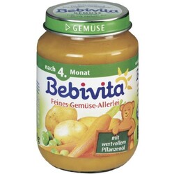 Bebivita Babynahrung Feines Gemüse-Allerlei nach dem 6. Monat 190 g