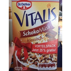 Dr. Oetker Vitalis Chocolate Muesli Classic 600g