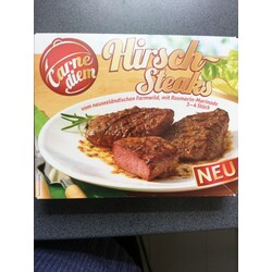 "Carne diem" Hirsch-Steaks