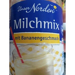 Milchmix mit Bananageschmack