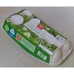REWE „10 frische weiße Eier aus Freilandhaltung“