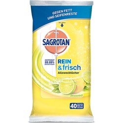 Sagrotan Komplett Allzwecktücher frischer Zitronenduft 40er