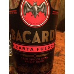 Bacardi Carta Fuego (1 x 70 cl)