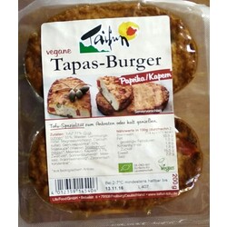 Taifun veg. Tapas-Burger Paprika/Kapern, 200 g