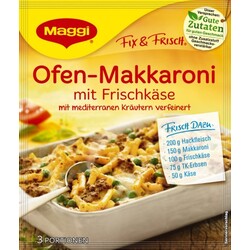 Maggi Ofen-Makkaroni mit Frischkäse