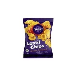Davert Lentil Chips Sweet Oriental 9 x 35 g