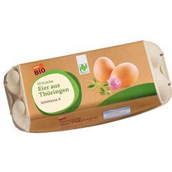 Bio Eier aus Thüringen, 10 Stück