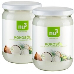 Bio Kokosöl (2 x 490 ml) von nu3