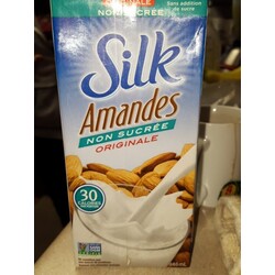 Silk Amandes Non Sucrée Originale 30 Calories