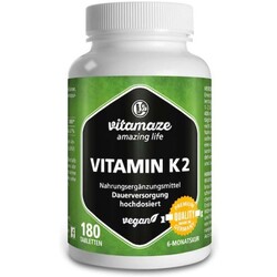 Vitamaze Vitamin K2 200 µg hochdosiert Vegan