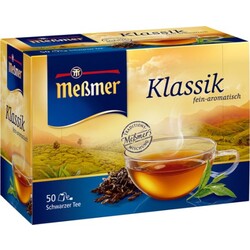 Meßmer Tee Klassik Schwarztee  50 Beutel à 1,75 g