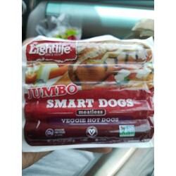 Lightlife Jumbo Smart Dogs Meatless Veggie Hot Dogs