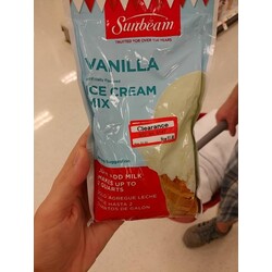 Sunbeam Vanilla Ice Cream Mix