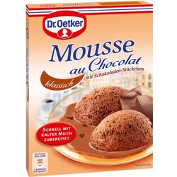 Dr.Oetker Mousse au chocolat 92 g - 4000521475000 | CODECHECK.INFO