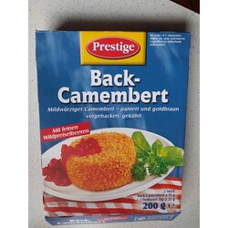 Prestige Back-Camembert Mildwürziger Camembert - Paniert Und Goldbraun Vorgebacken, Gekühlt