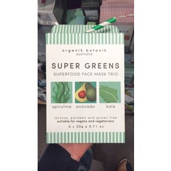 Cognescenti Organik Botanik Super Greens Superfood Face Mask Trio
