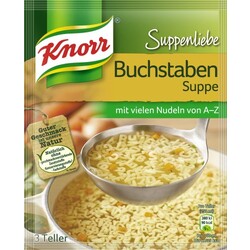 Knorr Suppenliebe - Buchstabensuppe