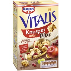 Dr.Oetker Vitalis Knusper Plus Multi-Frucht  450 g