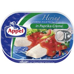 Appel zarte Heringsfilets in Paprika-Creme 200 g