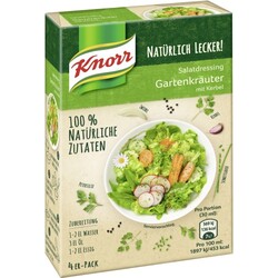 Knorr Natürlich Lecker Salatdressing Gartenkräuter 4er, 36 g