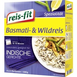 Reis-Fit Basmati und Wildreis im Kochbeutel 4x 125 g