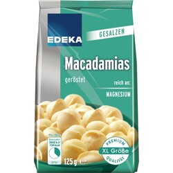 Edeka Macadamias geröstet und gesalzen 125 g
