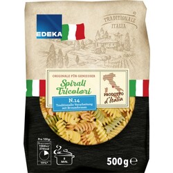 EDEKA Italia Nudeln Spirali Tricolori 500 g