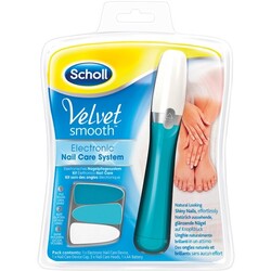 Scholl Velvet smooth Electronic Nail Care System blau