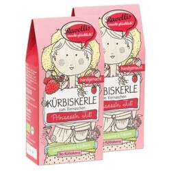 Ravellis Bio Kürbiskerle Prinzessin Juli, Weiße Schokolade-Erdbeere (2 x 80 g) von Ravellis