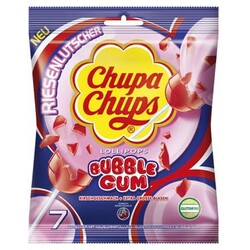Chupa Chups Lollipops Bubble Gum 7er, 126 g