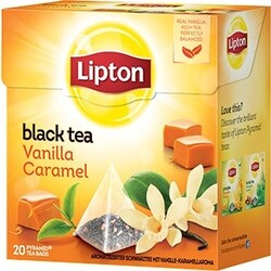 Lipton Schwarztee Vanilla Caramel, 20 Btl