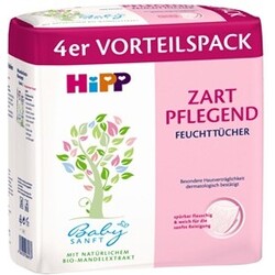HiPP Babysanft Feuchttücher zart pflegend, 4 x 56 St