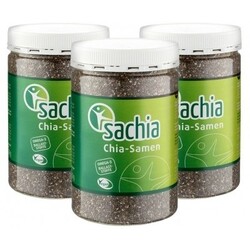 Sachia Chia-Samen schwarz (3 x 450 g) von Sachia