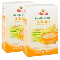 Holle Bio Babybrei 3-Korn (2 x 250 g) von Holle
