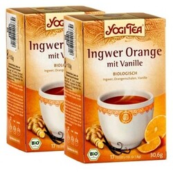 Yogi Tea Bio Ingwer Orange mit Vanille (2 x 17 Beutel) von Yogi Tea